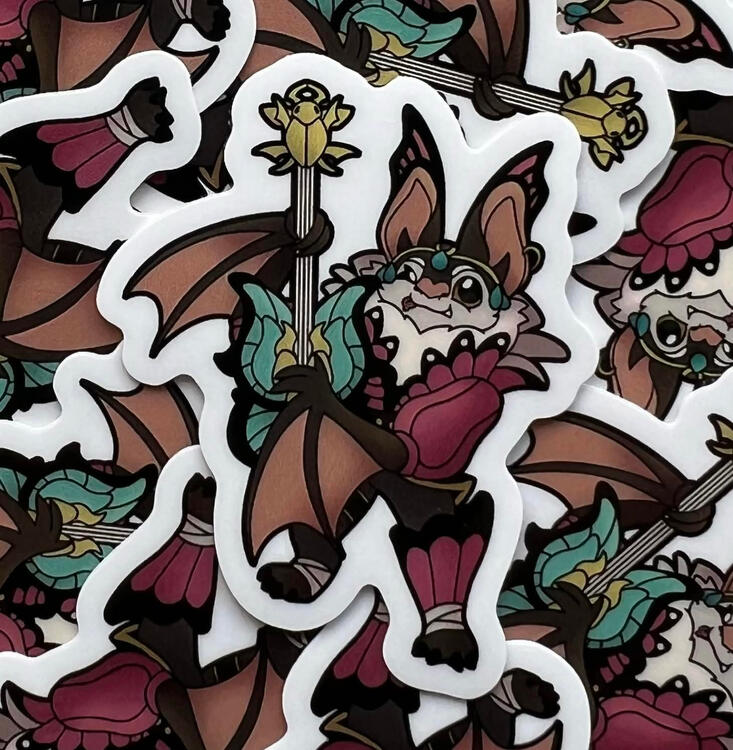 Sticker Samples of The Bard (Sunderfolk)